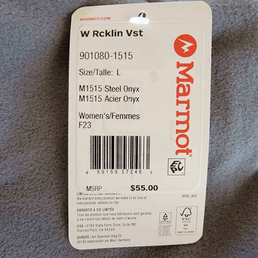 Marmot Rocklin Fleece Vest - Picture 6 of 6